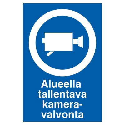 KP Alueella tallentava kameravalvonta 200X300MU