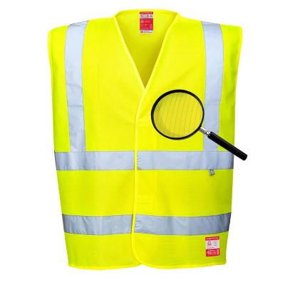 Palosuojattu Huomioliivi kevyt Hi-Vis Antistaattinen